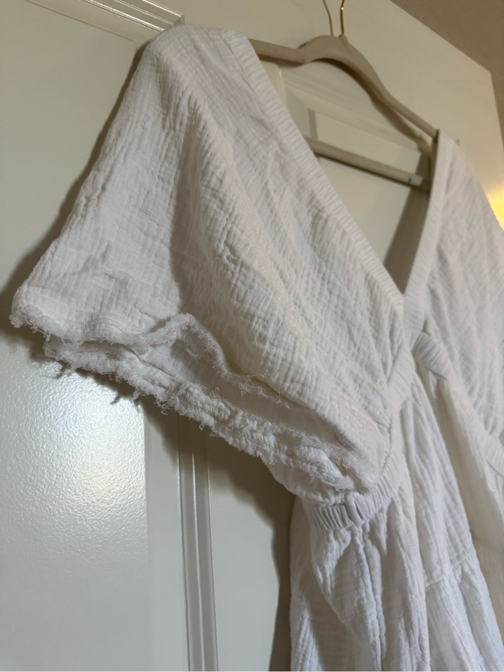 Aerie V Neck Dress - White - Medium - Picture 3 of 7